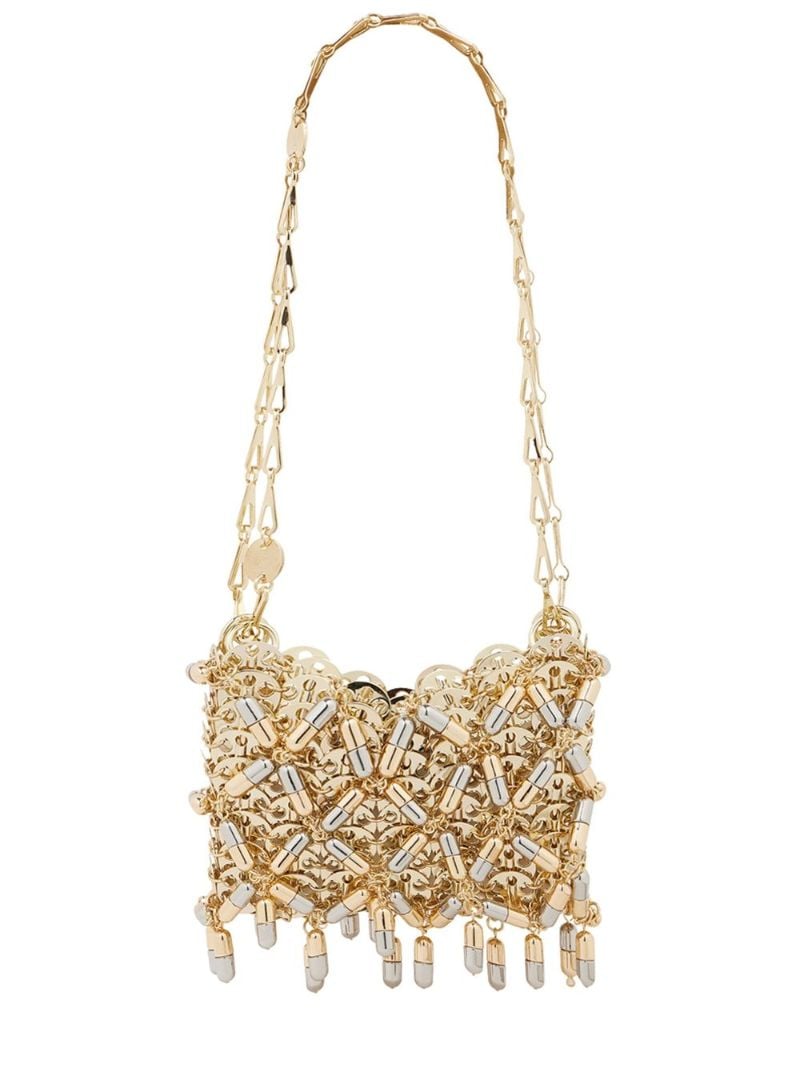 Gold-tone Nano 1969 Pill and Paillette-embellished Mini Bag