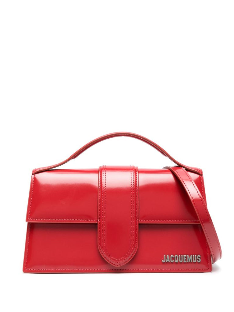 Red Le Grand Bambino Patent Leather Top Handle Bag