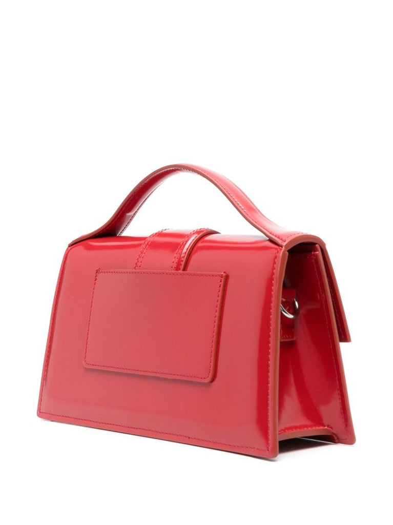 Red Le Grand Bambino Patent Leather Top Handle Bag
