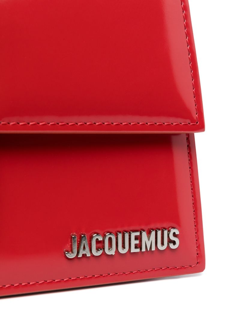 Red Le Grand Bambino Patent Leather Top Handle Bag