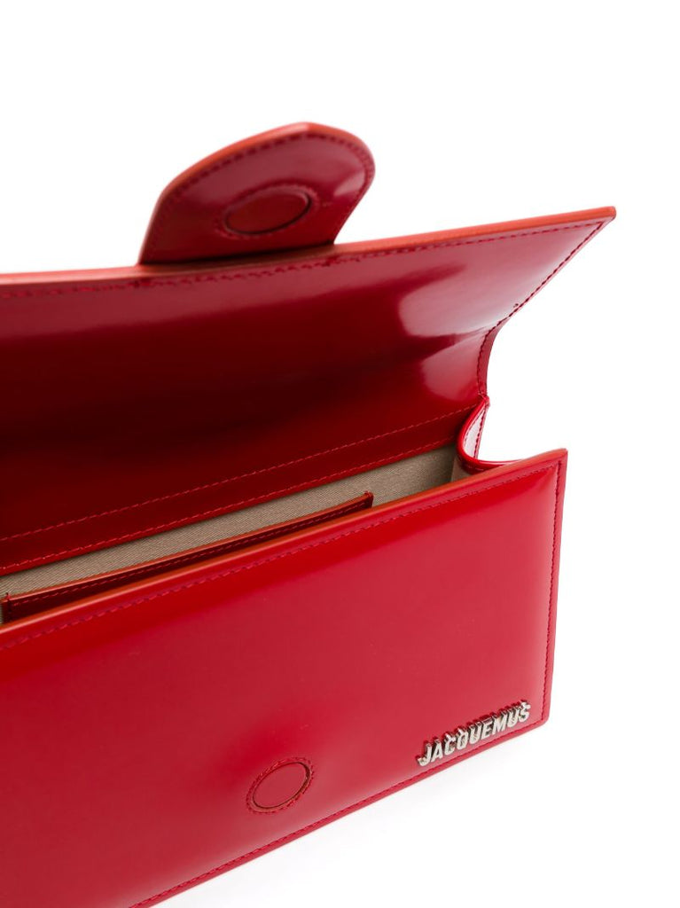 Red Le Grand Bambino Patent Leather Top Handle Bag
