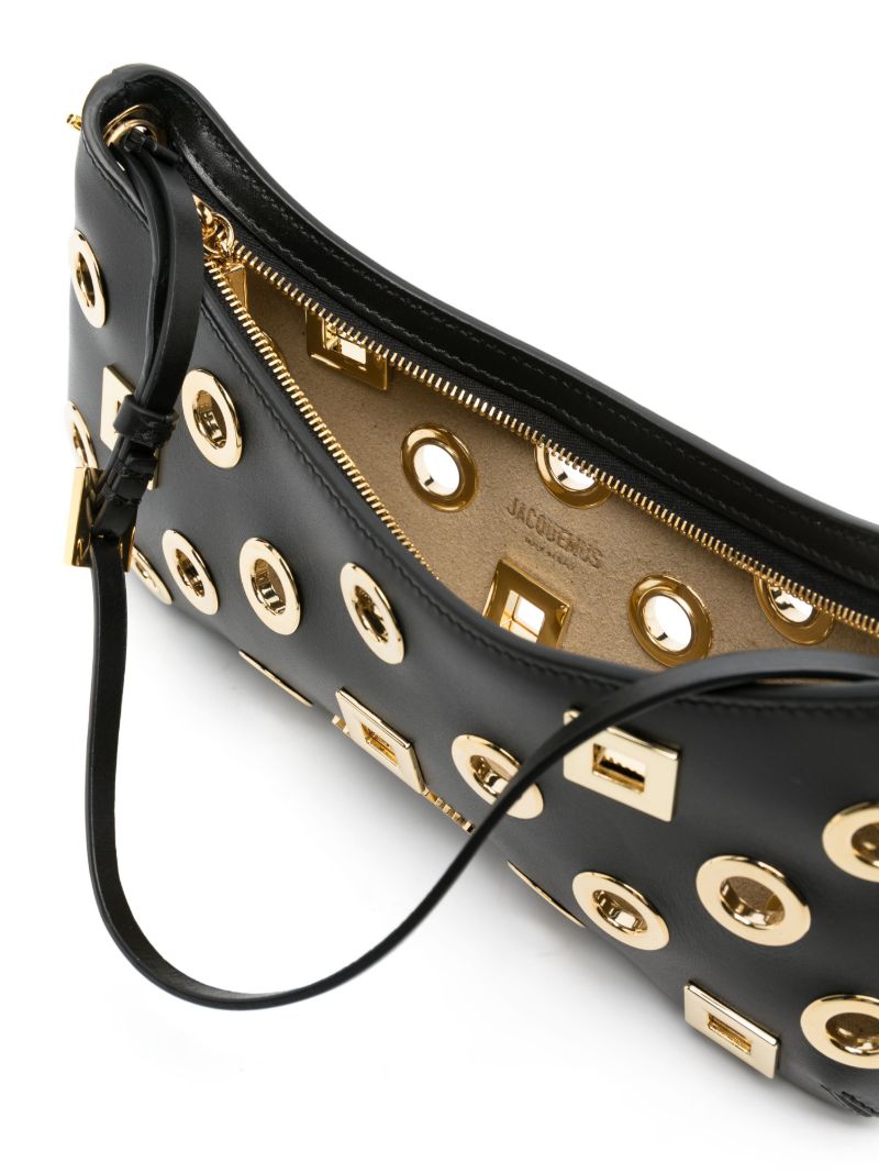 Black Le Bambimou Leather Shoulder Bag
