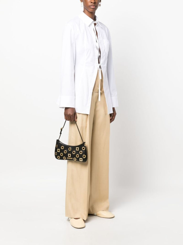 Black Le Bambimou Leather Shoulder Bag