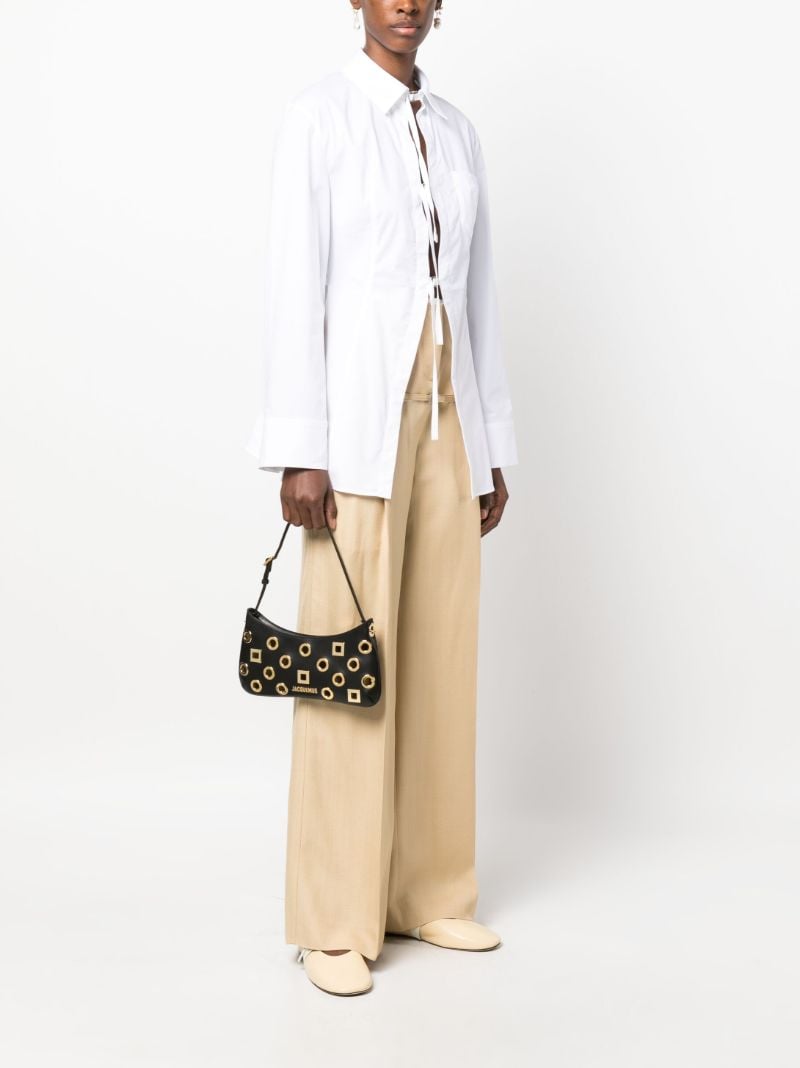 Black Le Bambimou Leather Shoulder Bag