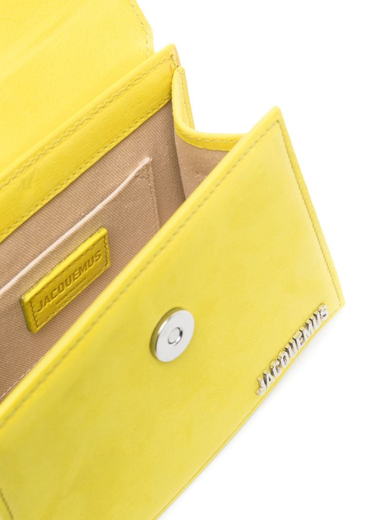 Yellow Le Chiquito Moyen Suede Top Handle Bag