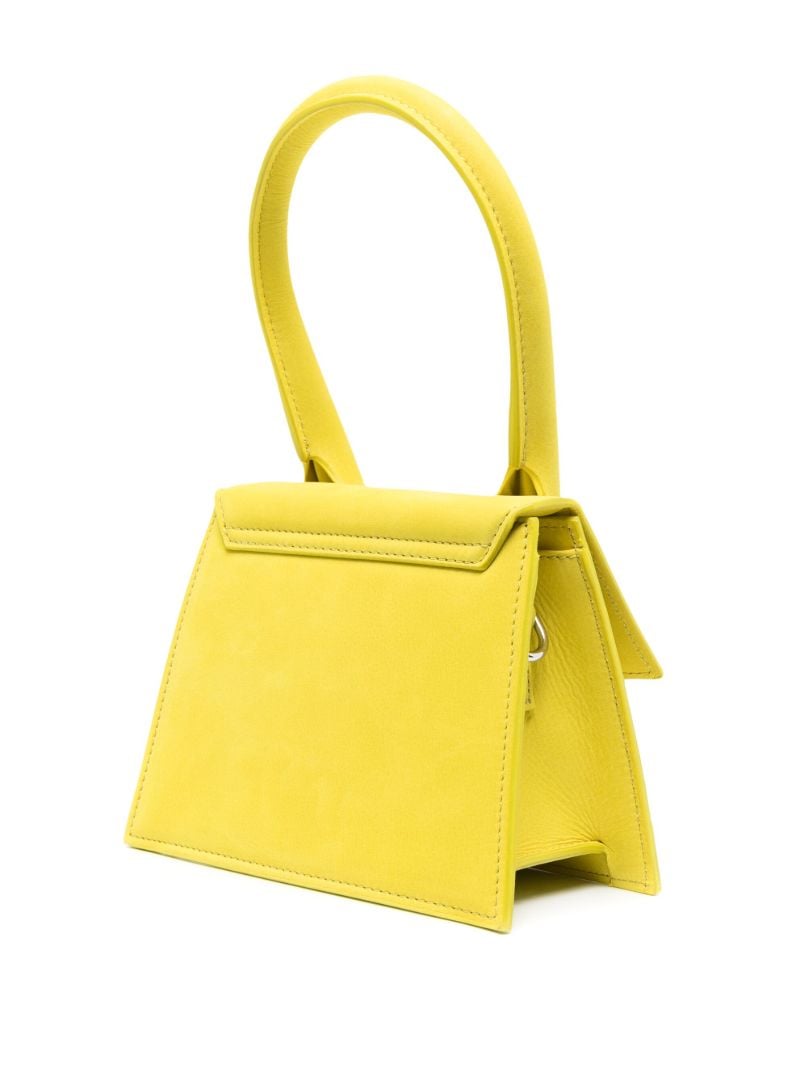 Yellow Le Chiquito Moyen Suede Top Handle Bag