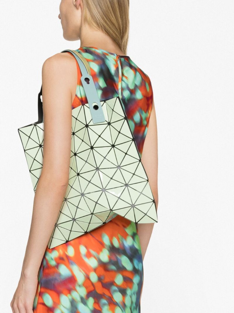 Green Lucent Gloss Mix Tote Bag