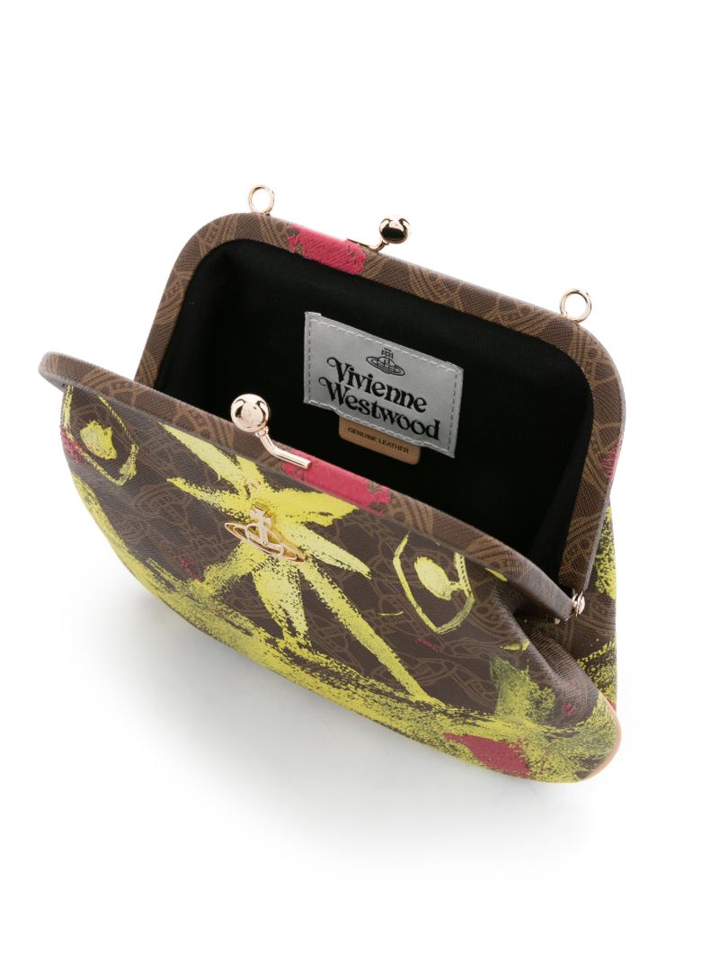 Brown Vivienne's Clutch Leather Clutch Bag