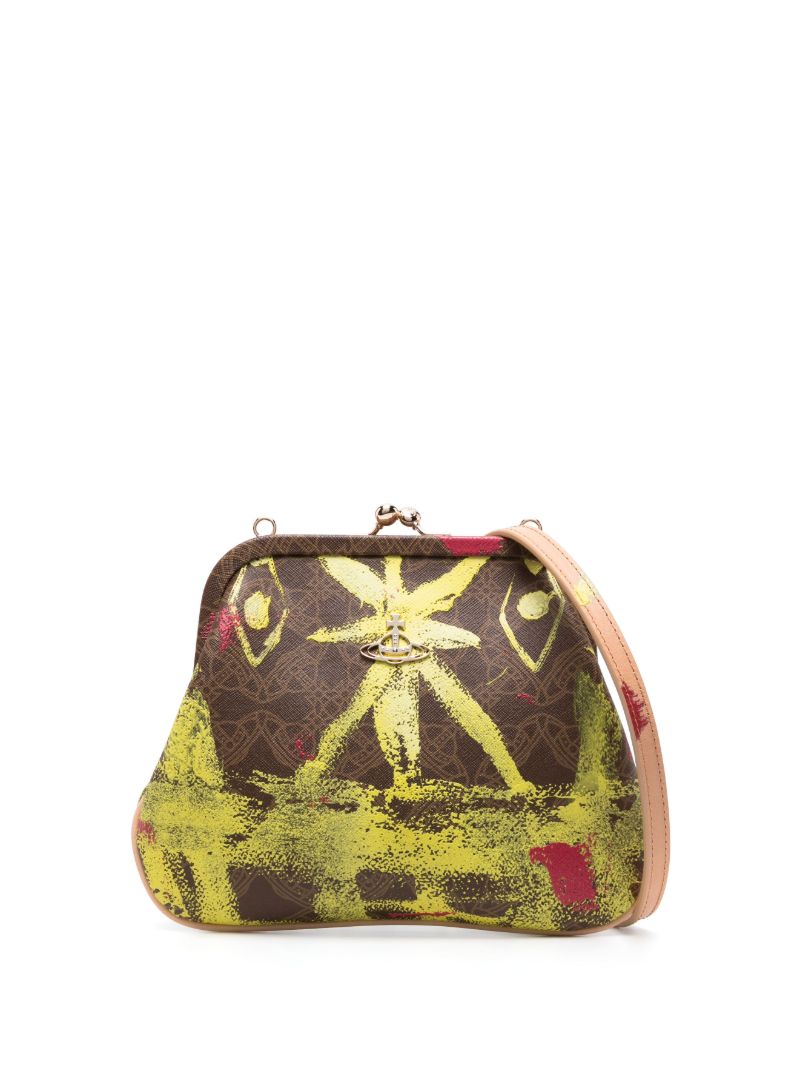 Brown Vivienne's Clutch Leather Clutch Bag