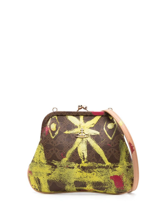 Brown Vivienne's Clutch Leather Clutch Bag
