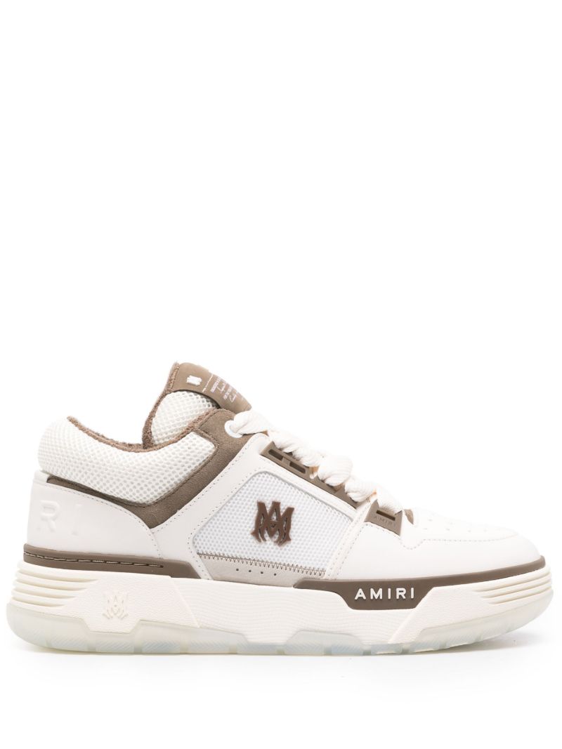 White Ma-1 Panelled Sneakers