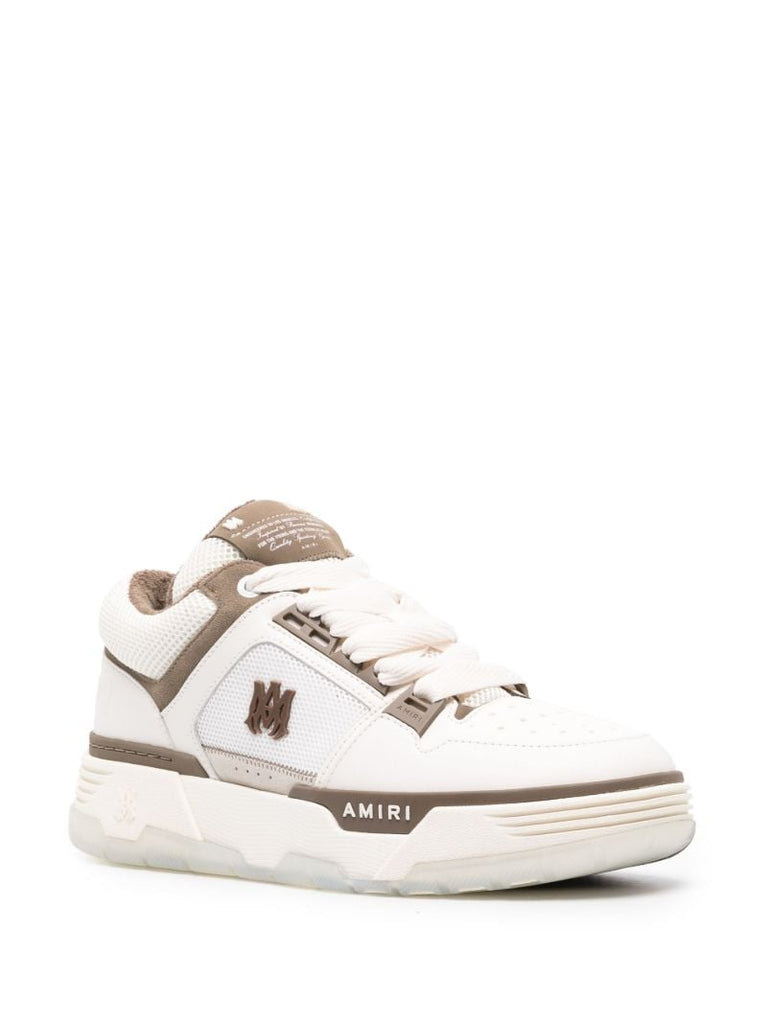 White Ma-1 Panelled Sneakers