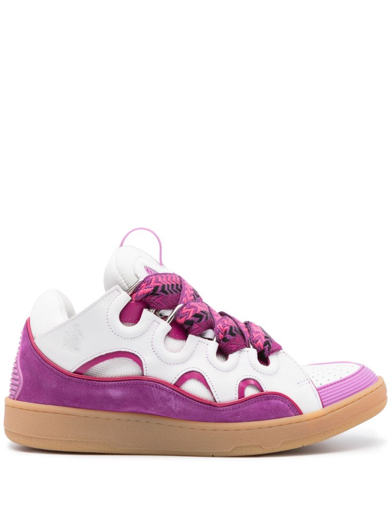 Purple Curb Panelled Sneakers