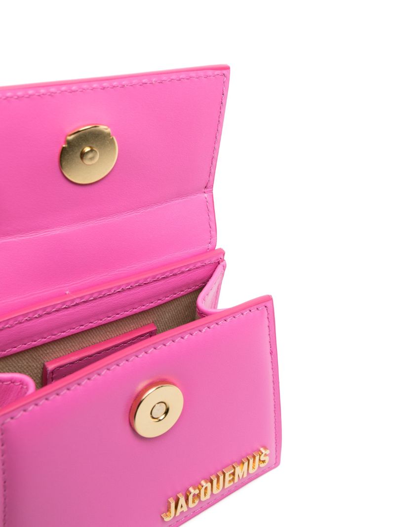 Pink Le Chiquito Moyen Leather Top Handle Bag