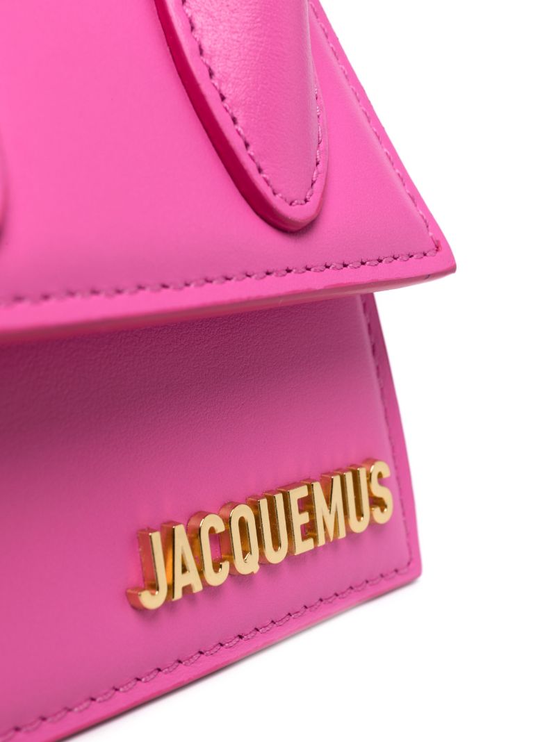 Pink Le Chiquito Moyen Leather Top Handle Bag