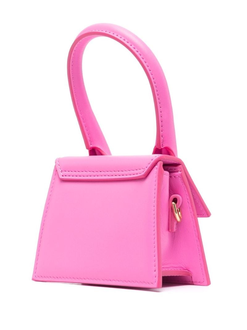 Pink Le Chiquito Moyen Leather Top Handle Bag
