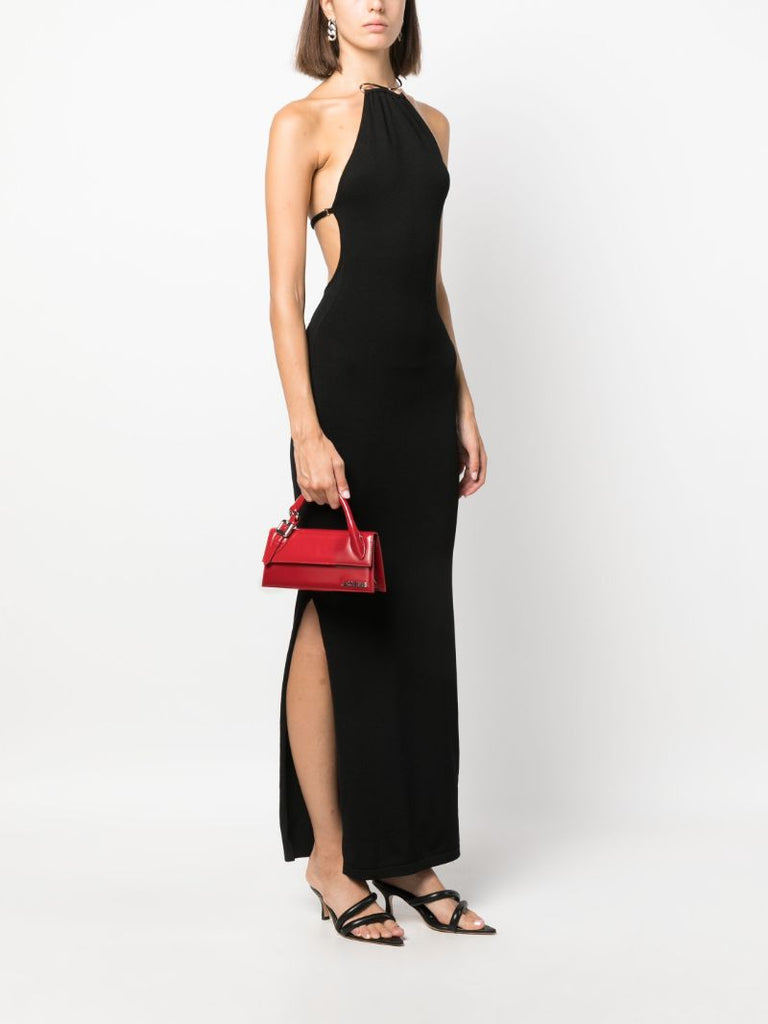 Red Le Chiquito Long Boucle Leather Top Handle Bag