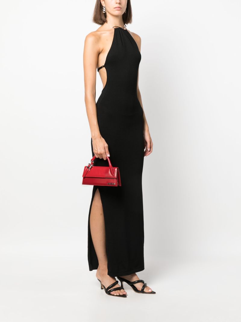 Red Le Chiquito Long Boucle Leather Top Handle Bag