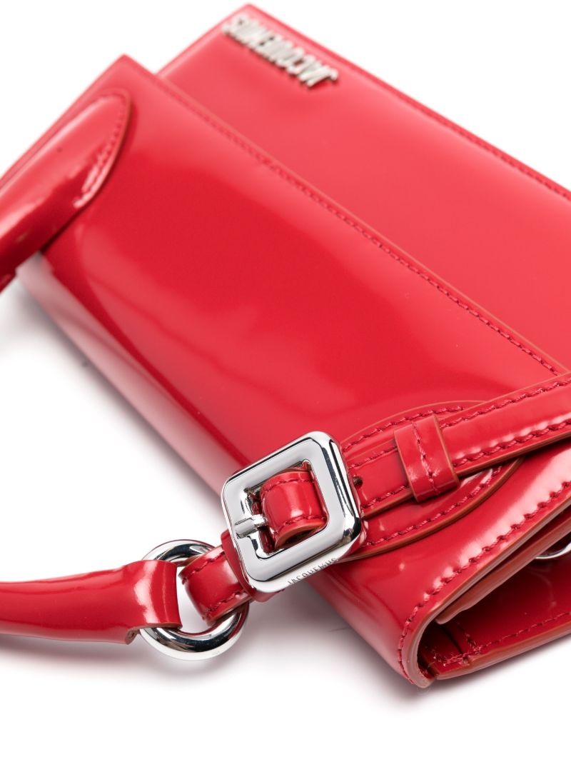 Red Le Chiquito Long Boucle Leather Top Handle Bag