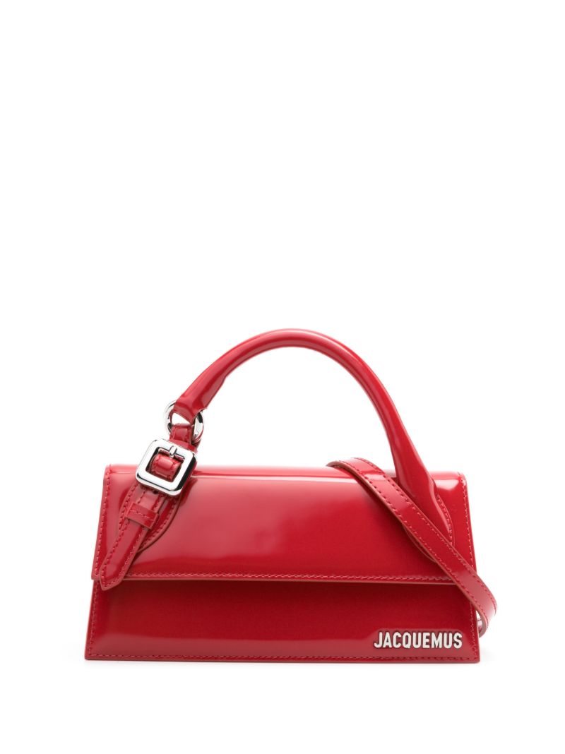 Red Le Chiquito Long Boucle Leather Top Handle Bag