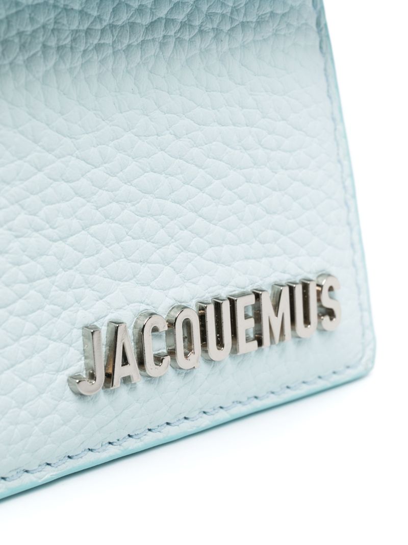 Blue Le Chiquito Noeud Leather Top Handle Bag