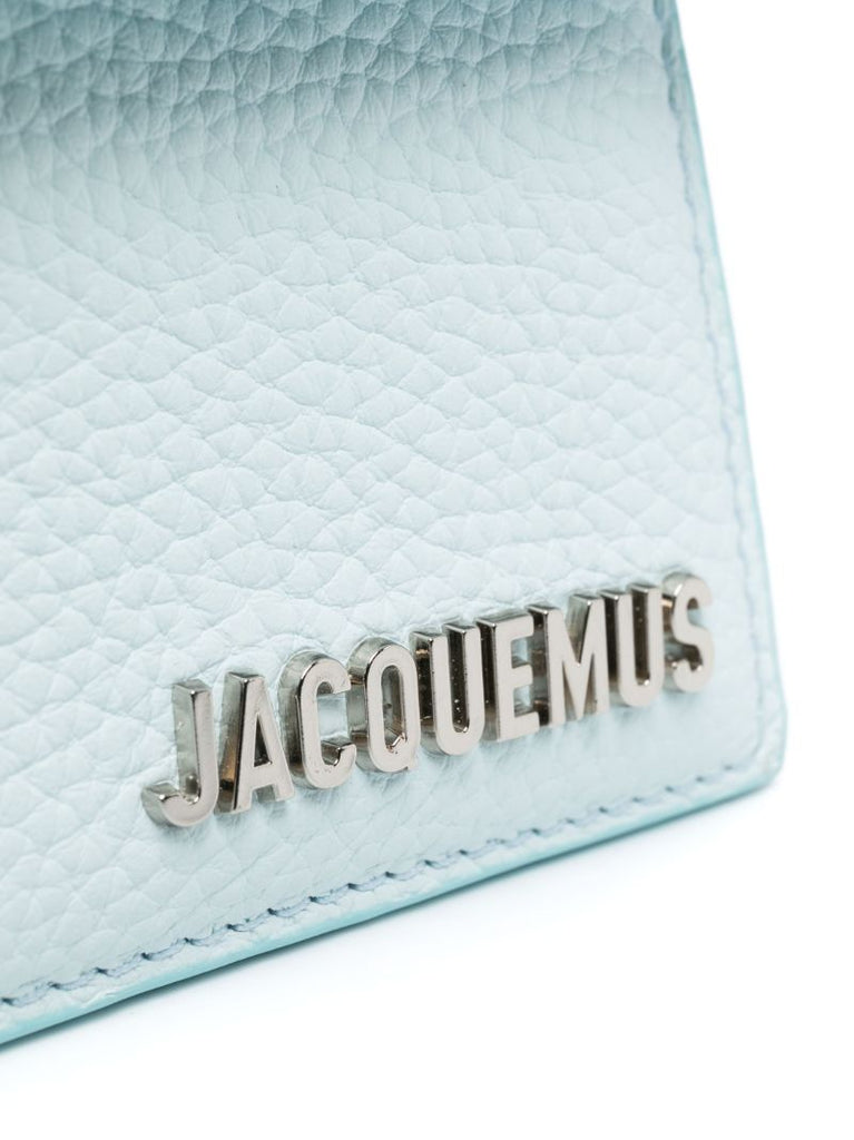 Blue Le Chiquito Noeud Leather Top Handle Bag
