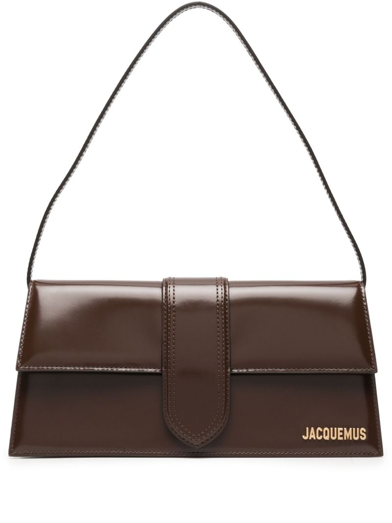 Brown Le Bambino Long Leather Shoulder Bag