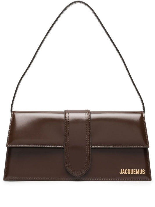 Brown Le Bambino Long Leather Shoulder Bag