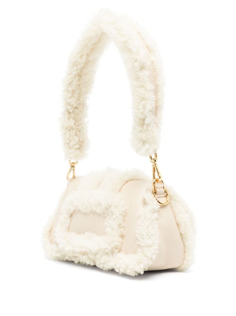 Neutral Le Petit Bambimou Shearling Bag