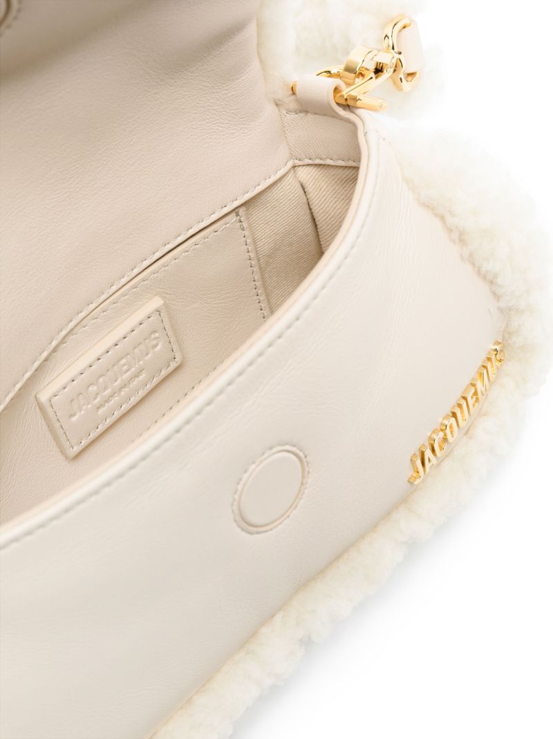 Neutral Le Petit Bambimou Shearling Bag
