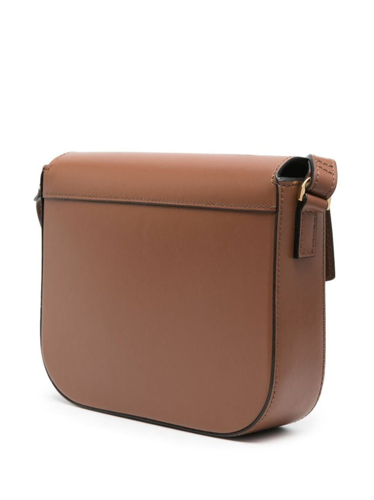 Brown Vancouver Leather Cross Body Bag