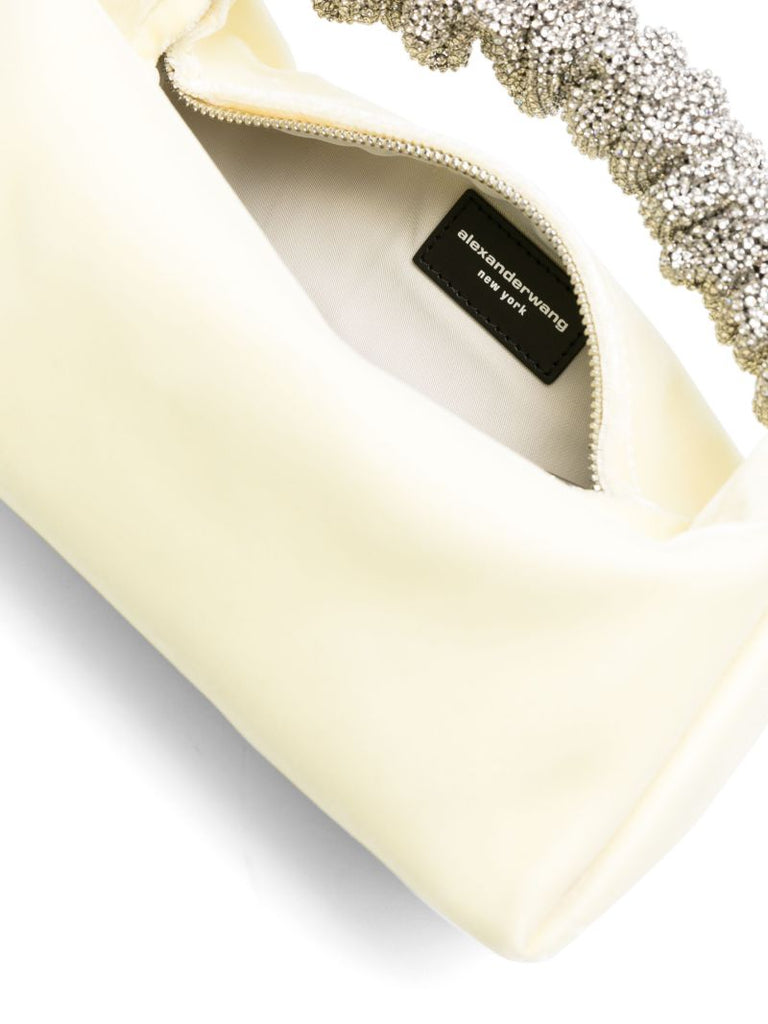 White Scrunchie Mini Tote Bag