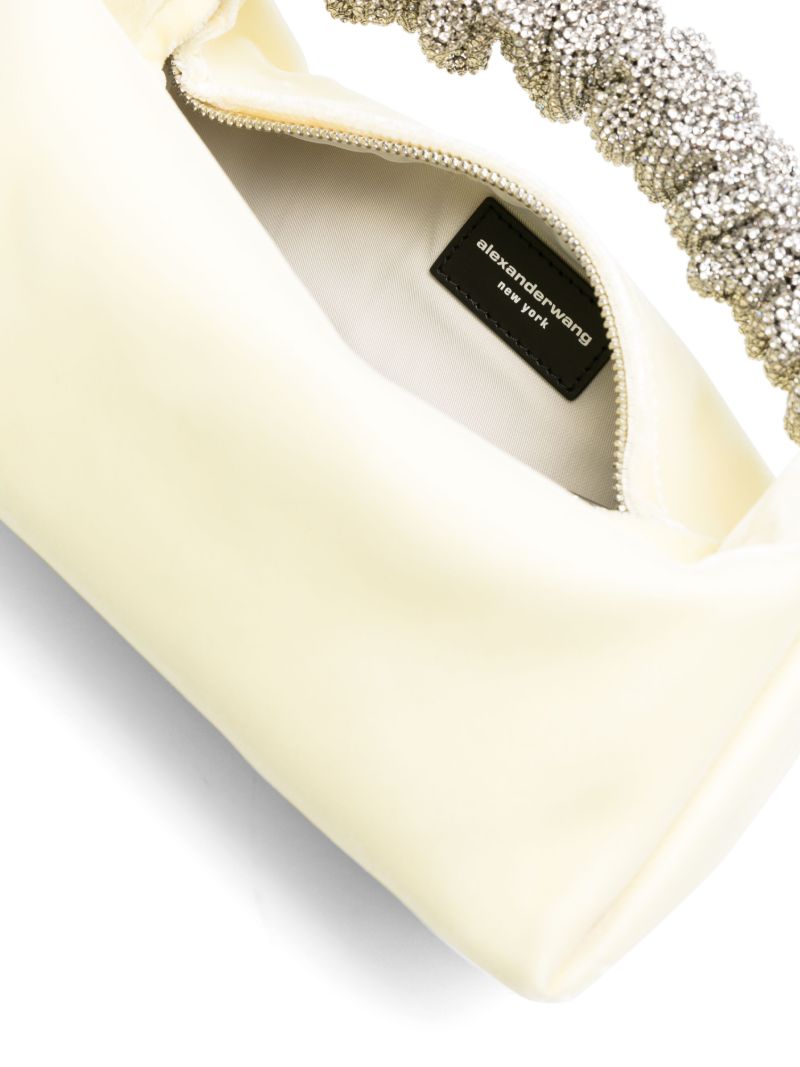 White Scrunchie Mini Tote Bag