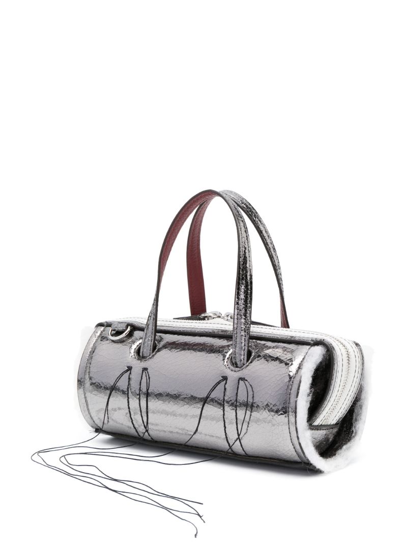 Silver Anona Barrel Tote Bag