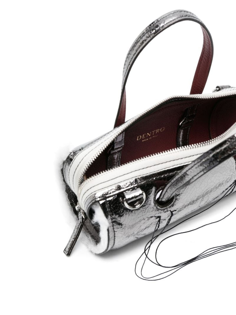 Silver Anona Barrel Tote Bag