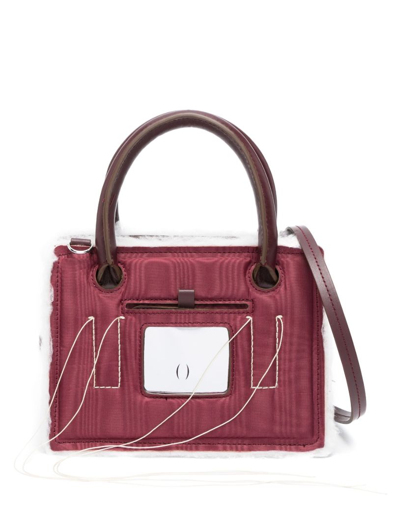 Red Otto Mini Moire Tote Bag
