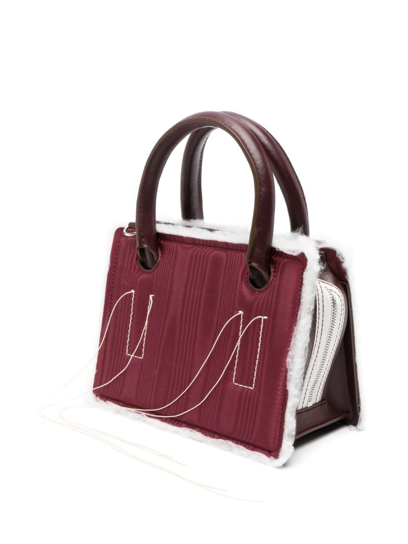 Red Otto Mini Moire Tote Bag