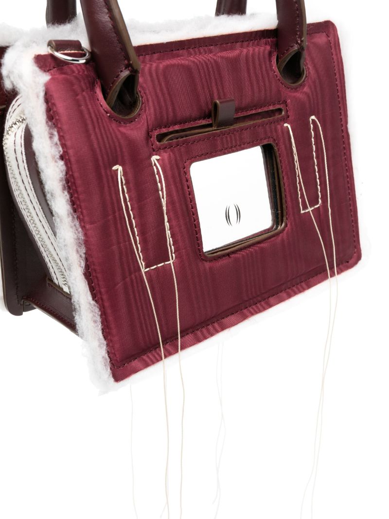 Red Otto Mini Moire Tote Bag