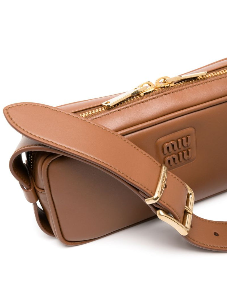 Brown Arcadie Leather Mini Bag