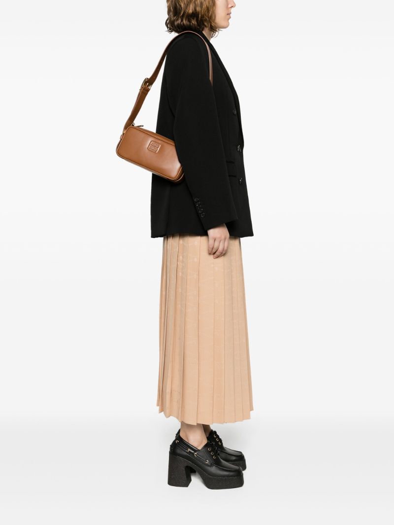 Brown Arcadie Leather Mini Bag