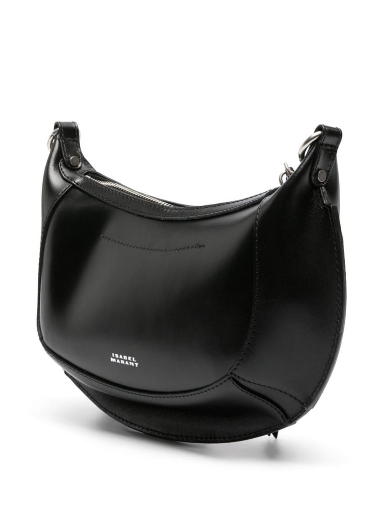 Black Oskan Leather Shoulder Bag