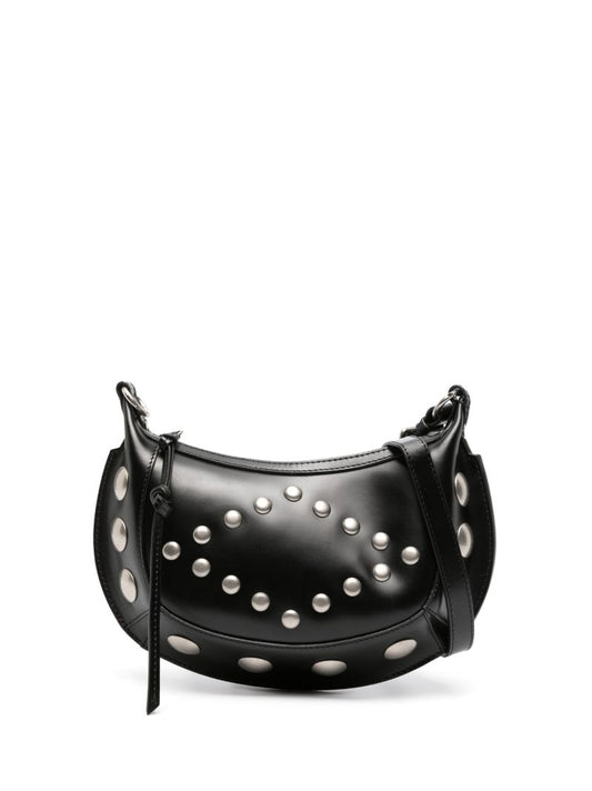 Black Oskan Leather Shoulder Bag
