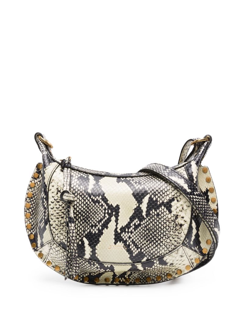 Neutral Oskan Moon Leather Shoulder Bag