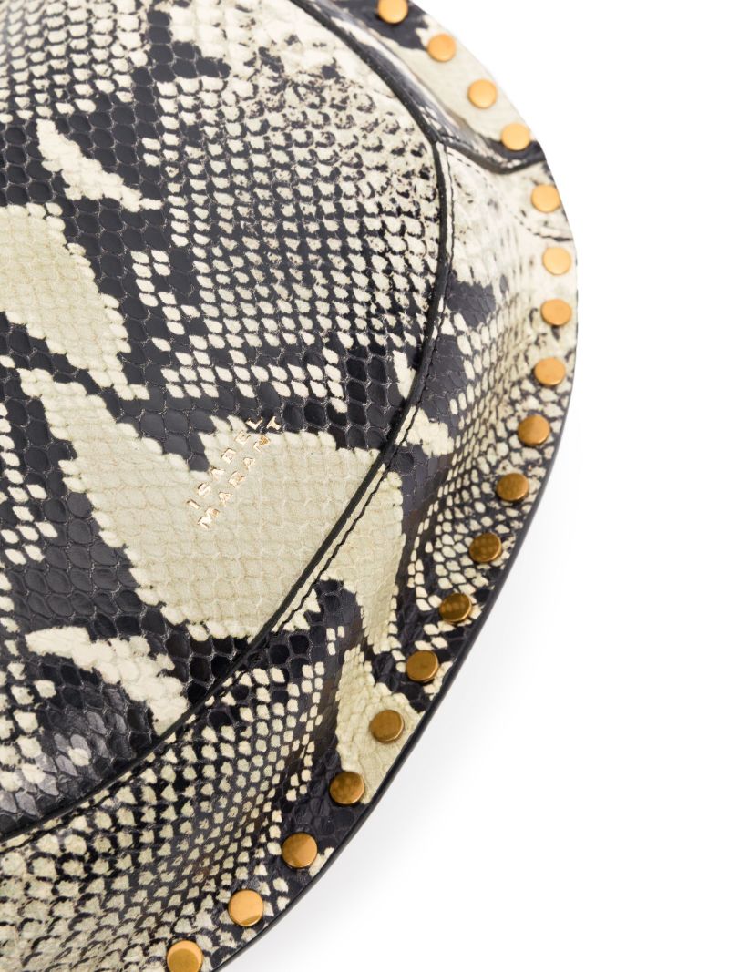 Neutral Oskan Moon Leather Shoulder Bag