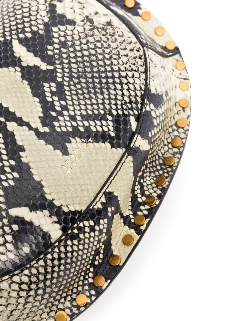 Neutral Oskan Moon Leather Shoulder Bag
