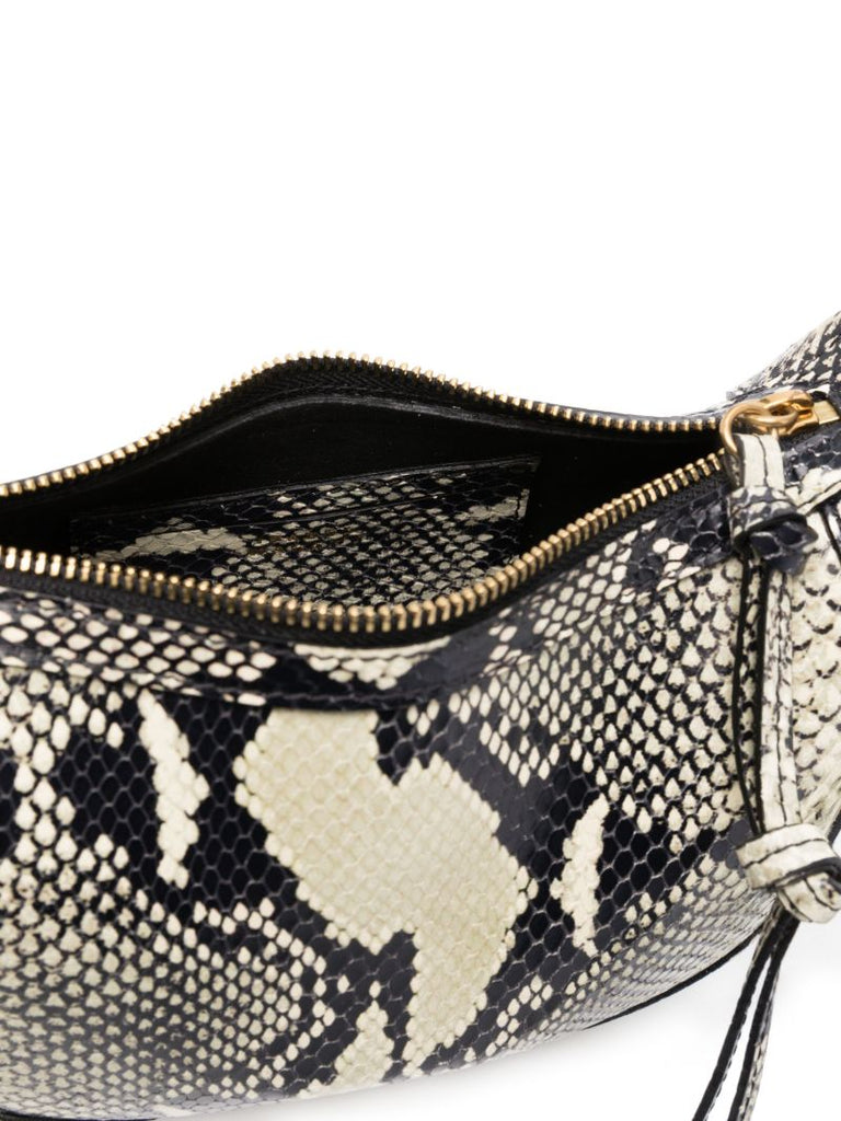 Neutral Oskan Moon Leather Shoulder Bag
