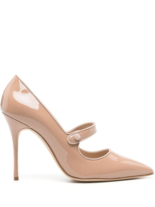 Neutral Campari 105mm Leather Pumps