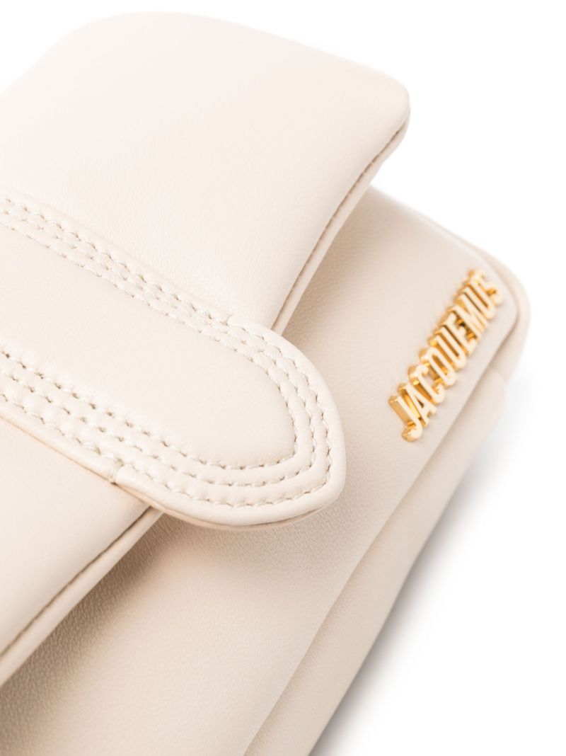 Neutral Le Petit Bambimou Leather Shoulder Bag