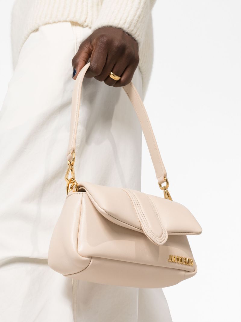 Neutral Le Petit Bambimou Leather Shoulder Bag