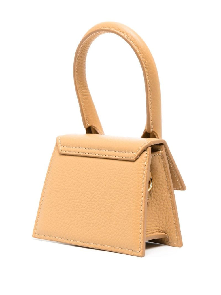 Brown Le Chiquito Noeud Leather Top Handle Bag